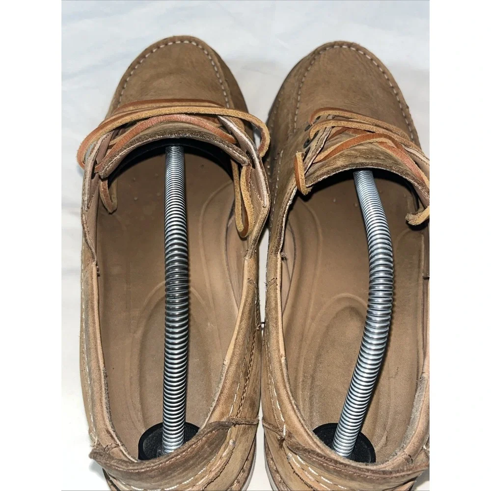 Clarks Originals Men's Size 10.5 Wallabee Tan Leather Dress Casual Shoes‎ Clean